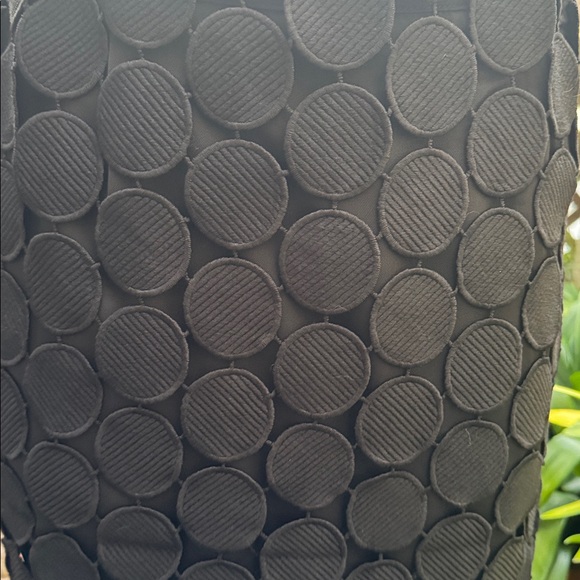 Commense Laser Cut Multi Circle Double Layered Skirt.
Black, Size Large NWT - Picture 2 of 14